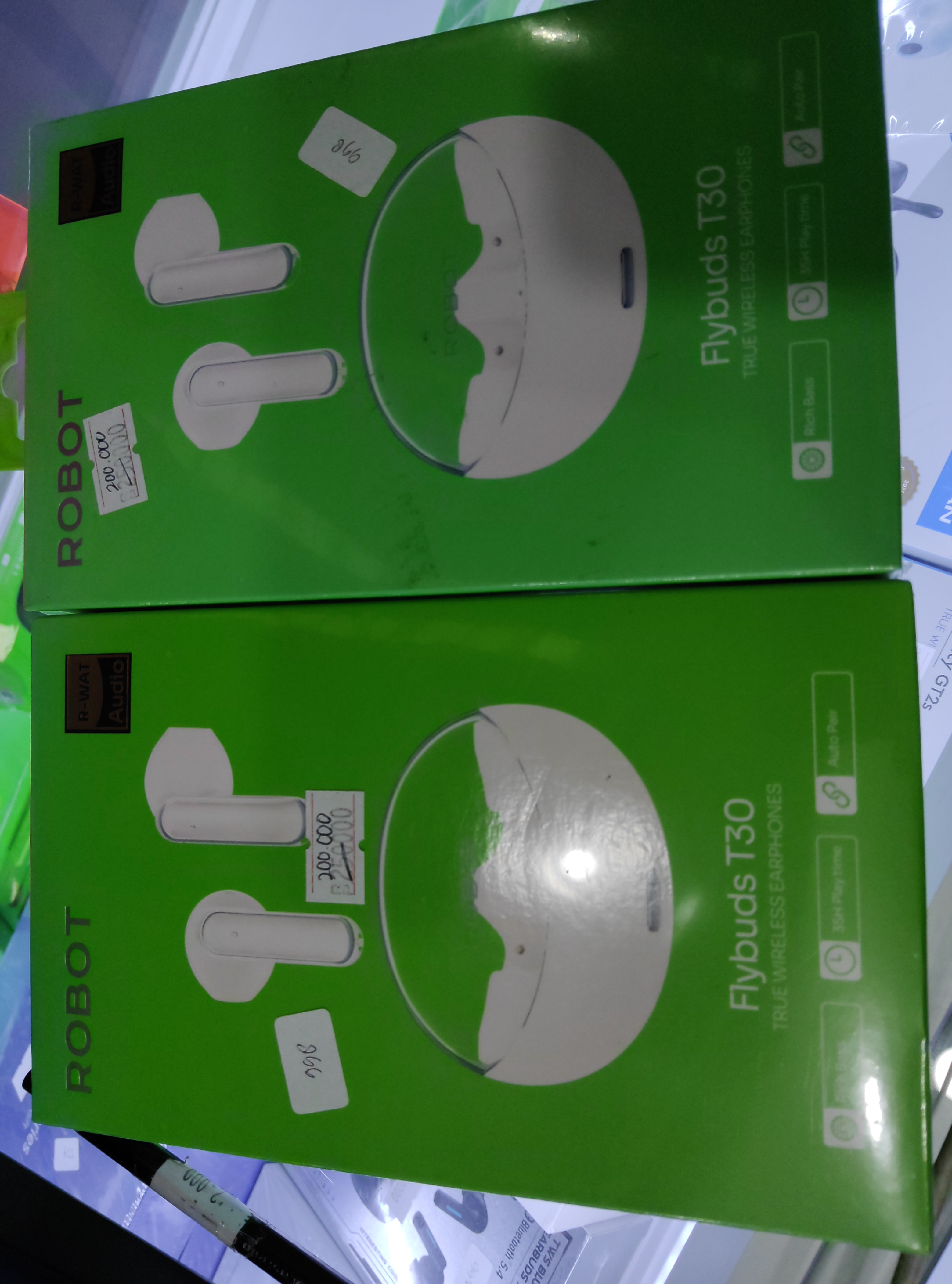 998 HF BT ROBOT FLYBUDS T30 PUTIH