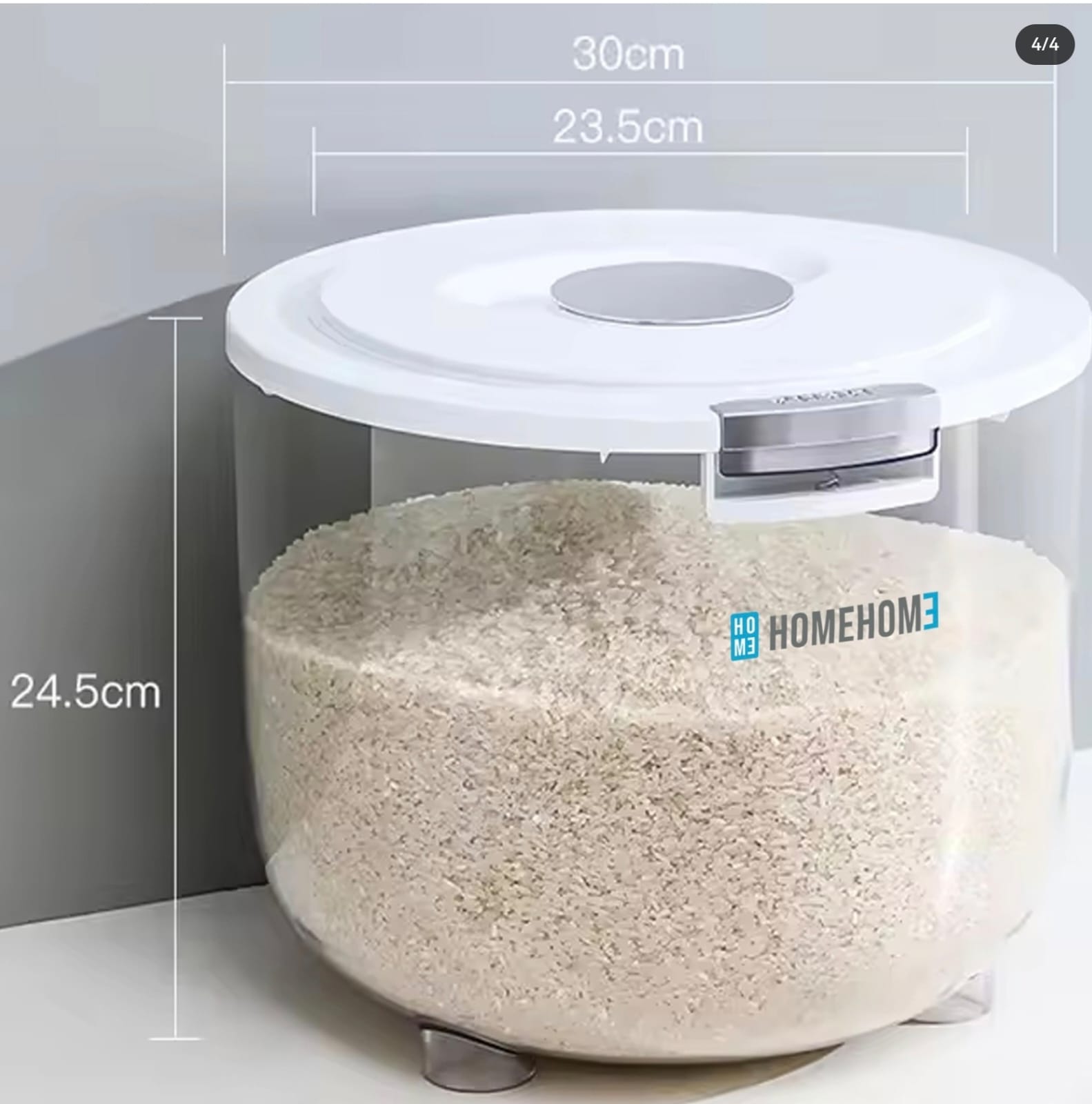 RC 201 TEMPAT BERAS BULAT 15L