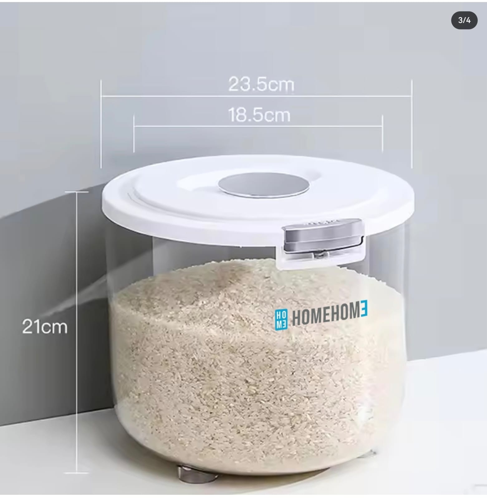 RC 203 TEMPAT BERAS BULAT 5L